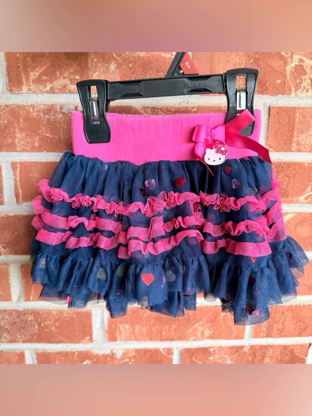 Y2K Hello Kitty pink & blue tutu skirt with bow detail. Size: 2 years